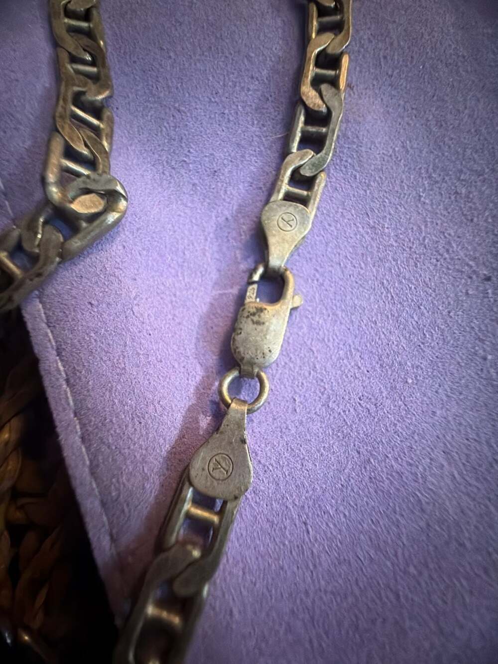 Vintage 925 Sterling Silver Mariner Link Chain Necklace